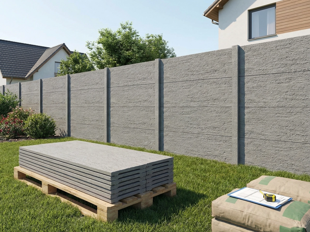 Cena ogrodzenia betonowego w 2026: co wpływa?